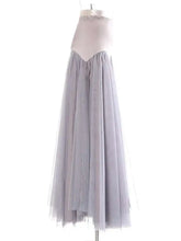 Tulle Slim-Fit Midi Skirt